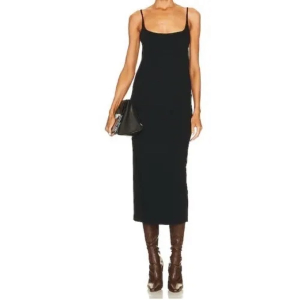 Shoreditch Ski Club Hartley Black Sleeveless Midi Dress Size Small